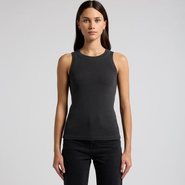 Wo's Faded Organic Rib Tank Thumbnail